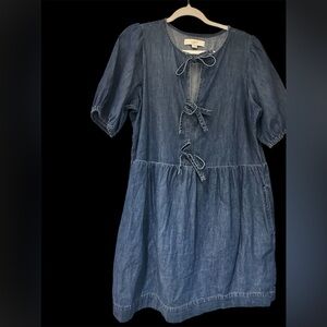 LOFT Women’s Blue Denim Dress Size L